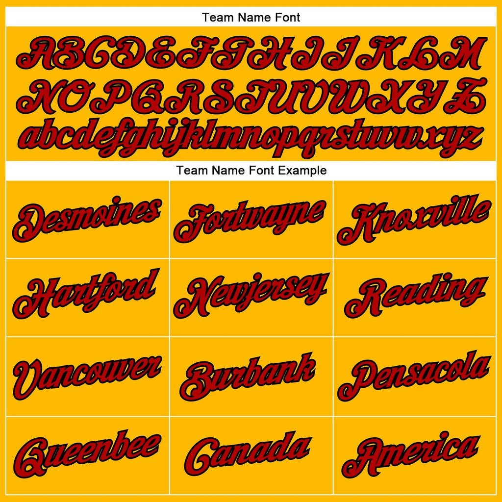 Custom Yellow Red-Black Performance T-Shirt photo 2